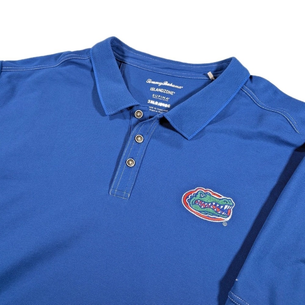 Florida Gators Shirt Mens 3XL Blue NCAA Football Tommy Bahama Polo Supima Cotton